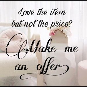 Make an offer ! Don’t forget to bundle